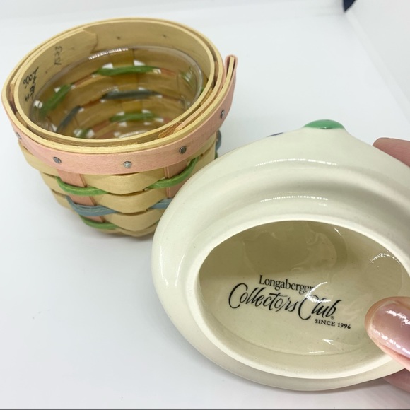 Longaberger Basket Collector’s Club 1996 Little Cupcake Basket Set New In Box - Picture 6 of 9